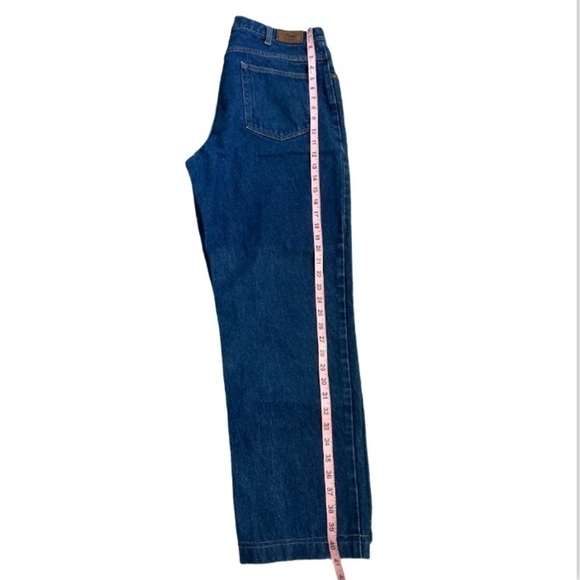 Vintage L.L. Bean Mens Relaxed Fit High Waisted Denim Jeans Size 34W - Picture 11 of 12